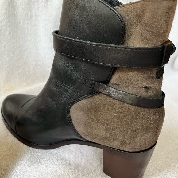 Black/Gray Suede Ankle Boots by Samantha Pleet - Picture 3 of 7